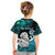 Aotearoa New Zealand Kid T Shirt Paua Shell Fern Koru With Maori Hei Tiki LT05 - Polynesian Pride