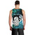 Aotearoa New Zealand Men Tank Top Paua Shell Fern Koru With Maori Hei Tiki LT05 - Polynesian Pride