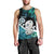 Aotearoa New Zealand Men Tank Top Paua Shell Fern Koru With Maori Hei Tiki LT05 - Polynesian Pride