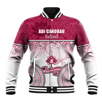 Adi Cakobau School Baseball Jacket 75th Anniversary LT05 Unisex Pink - Polynesian Pride