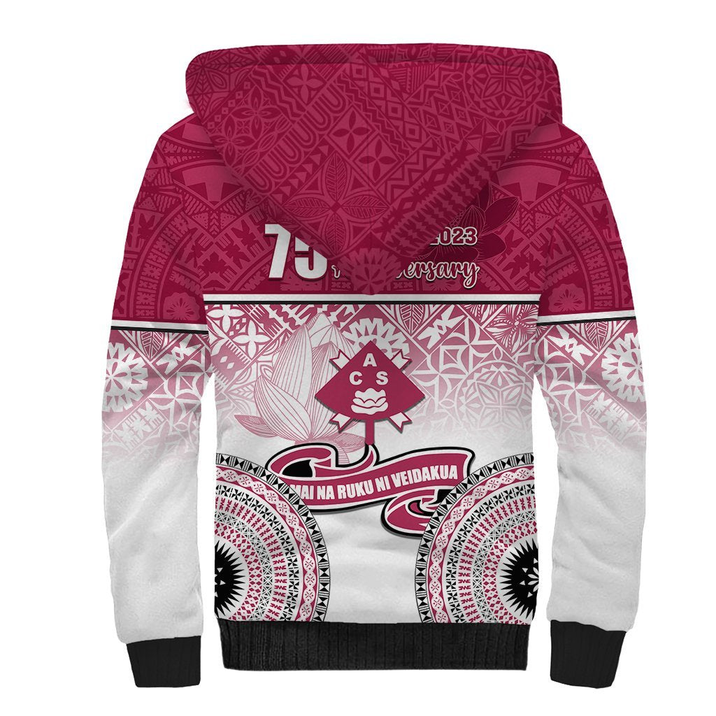 Adi Cakobau School Sherpa Hoodie 75th Anniversary LT05 - Polynesian Pride