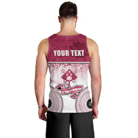 Personalized Adi Cakobau School Men Tank Top With Fijian Tapa Pattern LT05 - Polynesian Pride
