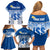 Personalized International School Suva Family Matching Off Shoulder Short Dress and Hawaiian Shirt With Fijian Tapa Pattern LT05 - Polynesian Pride