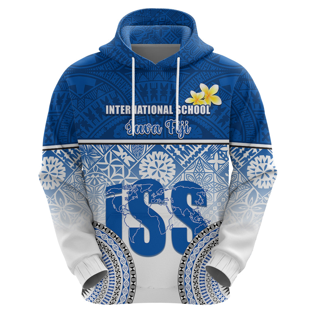 Personalized International School Suva Hoodie With Fijian Tapa Pattern LT05 - Polynesian Pride