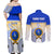 Personalized Ratu Kadavulevu School Couples Matching Off Shoulder Maxi Dress and Long Sleeve Button Shirts With Fijian Tapa Pattern LT05 - Polynesian Pride