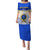 Personalized Ratu Kadavulevu School Puletasi With Fijian Tapa Pattern LT05 Long Dress Blue - Polynesian Pride