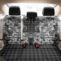 Hawaii Palaka Back Car Seat Cover Black Tribal Pattern With Tropical Flowers LT05 - Polynesian Pride