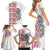 Aotearoa New Zealand Family Matching Short Sleeve Bodycon Dress and Hawaiian Shirt Maori Marae Pattern Tiki LT05 - Polynesian Pride