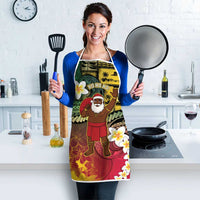 Vanuatu Christmas Apron Ni-Van Santa Retro Style LT05 - Polynesian Pride