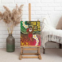 Vanuatu Christmas Canvas Wall Art Ni-Van Santa Retro Style LT05 - Polynesian Pride