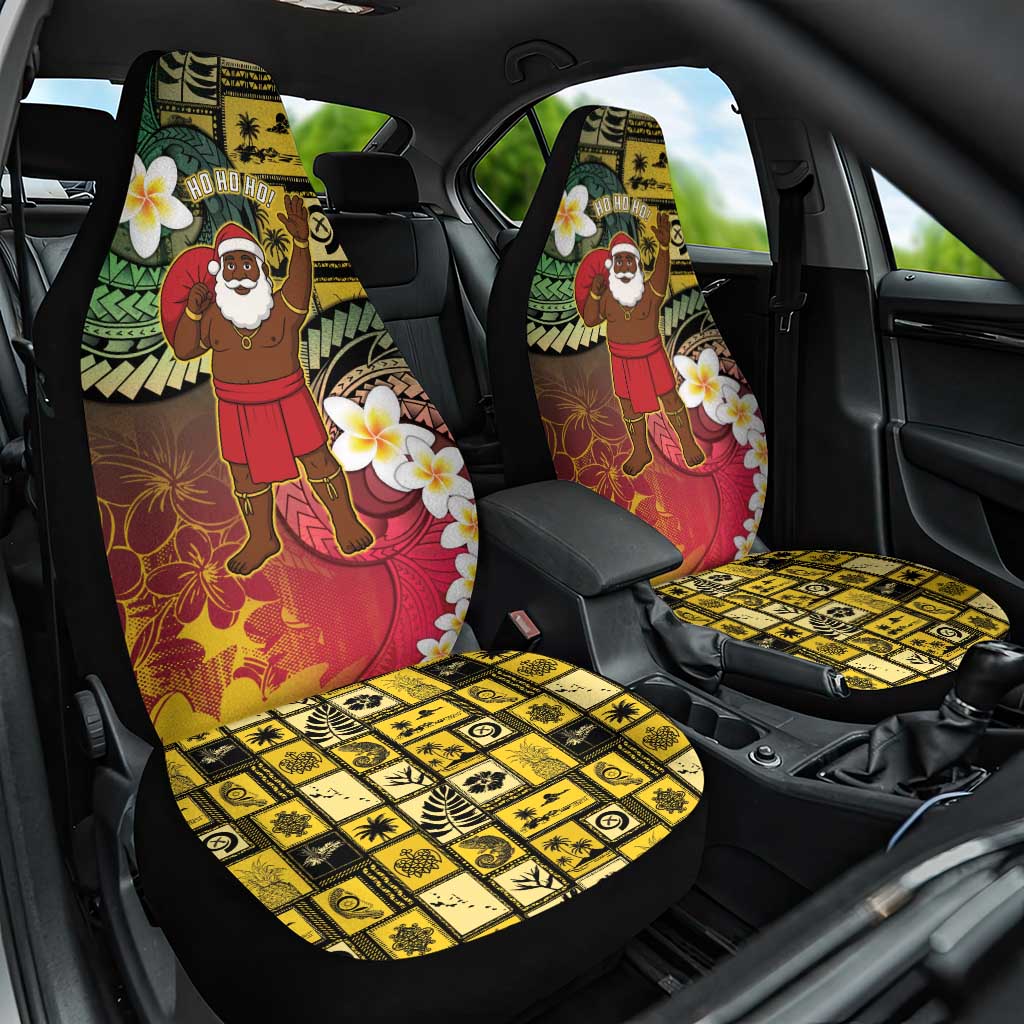 Vanuatu Christmas Car Seat Cover Ni-Van Santa Retro Style LT05 One Size Colorful - Polynesian Pride