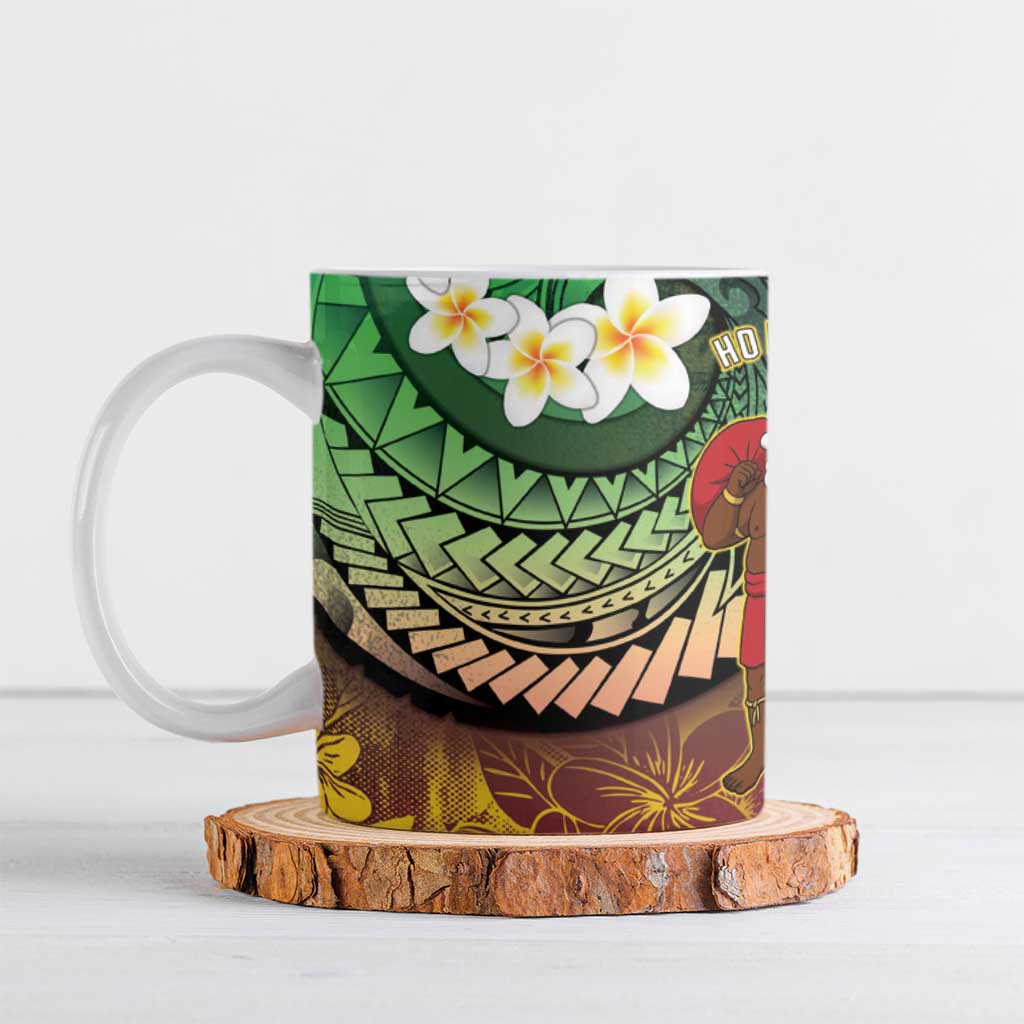 Vanuatu Christmas Ceramic Mug Ni-Van Santa Retro Style LT05 Colorful - Polynesian Pride