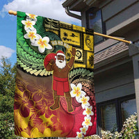 Vanuatu Christmas Garden Flag Ni-Van Santa Retro Style LT05 - Polynesian Pride