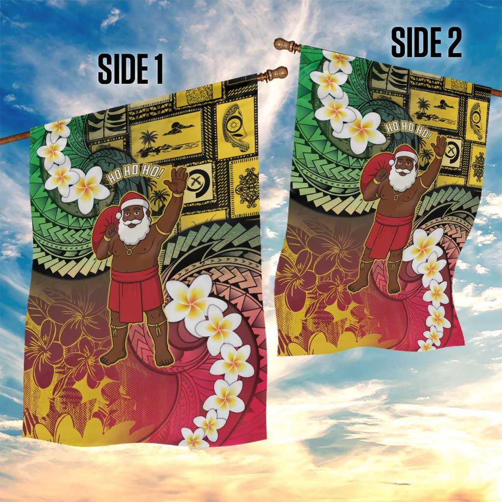 Vanuatu Christmas Garden Flag Ni-Van Santa Retro Style LT05 - Polynesian Pride