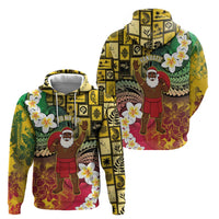 Vanuatu Christmas Hoodie Ni-Van Santa Retro Style LT05 - Polynesian Pride
