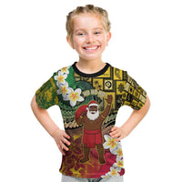 Vanuatu Christmas Kid T Shirt Ni-Van Santa Retro Style LT05 Colorful - Polynesian Pride