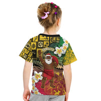 Vanuatu Christmas Kid T Shirt Ni-Van Santa Retro Style LT05 - Polynesian Pride