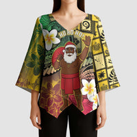 Vanuatu Christmas Kimono Sleeve Blouse Ni-Van Santa Retro Style LT05 - Polynesian Pride