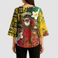 Vanuatu Christmas Kimono Sleeve Blouse Ni-Van Santa Retro Style LT05 - Polynesian Pride
