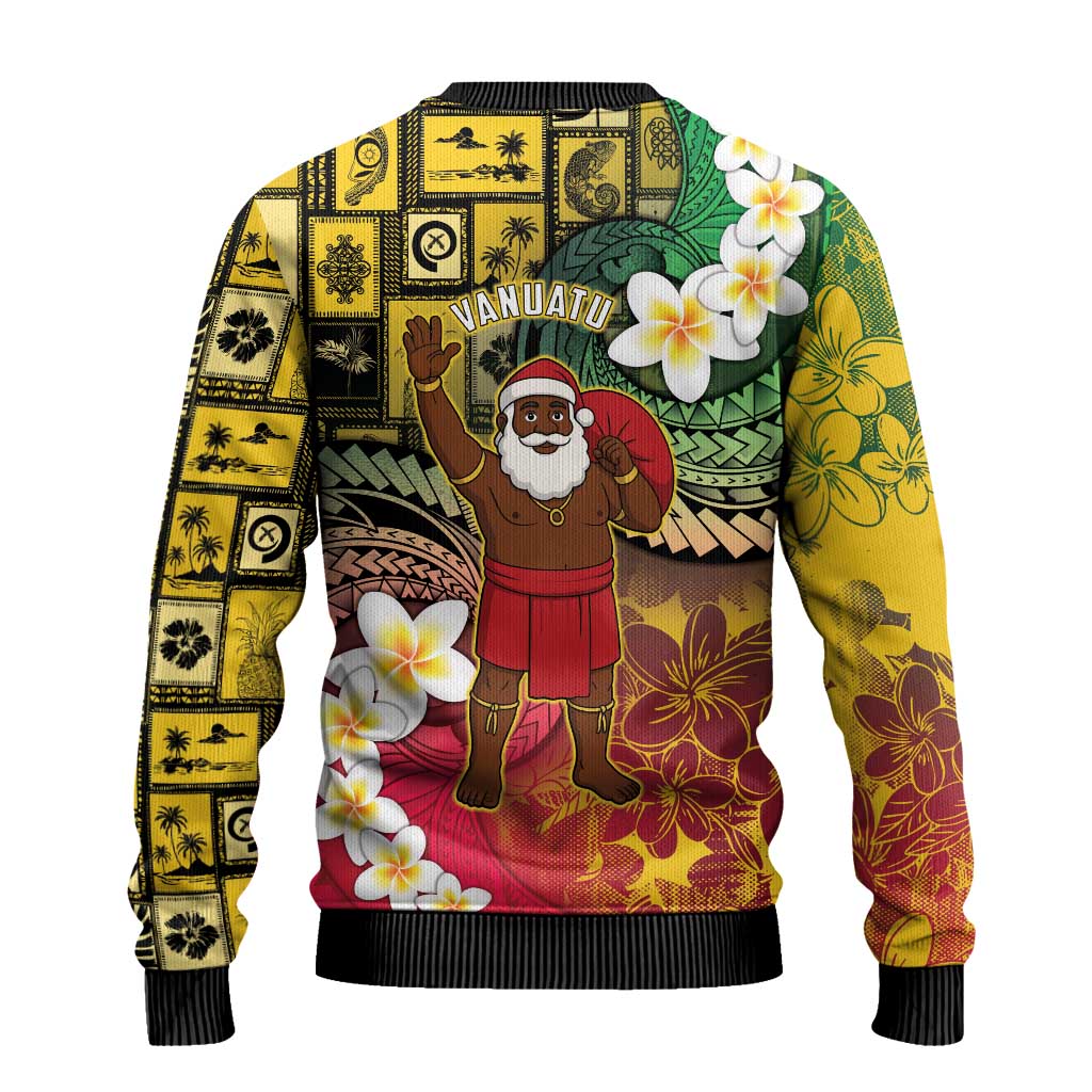 Vanuatu Christmas Ugly Christmas Sweater Ni-Van Santa Retro Style LT05 - Polynesian Pride
