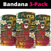 Vanuatu Christmas Neck Gaiter Ni-Van Santa Retro Style LT05 package One Size: 25*50cm Colorful - Polynesian Pride