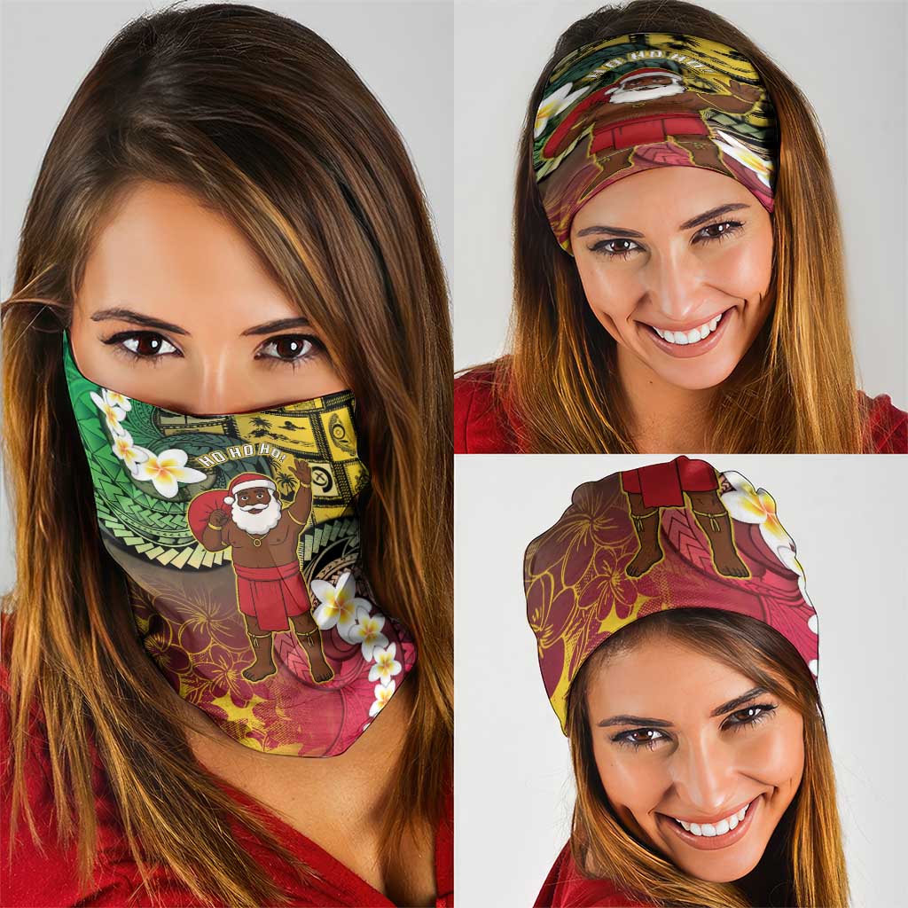 Vanuatu Christmas Neck Gaiter Ni-Van Santa Retro Style LT05 - Polynesian Pride