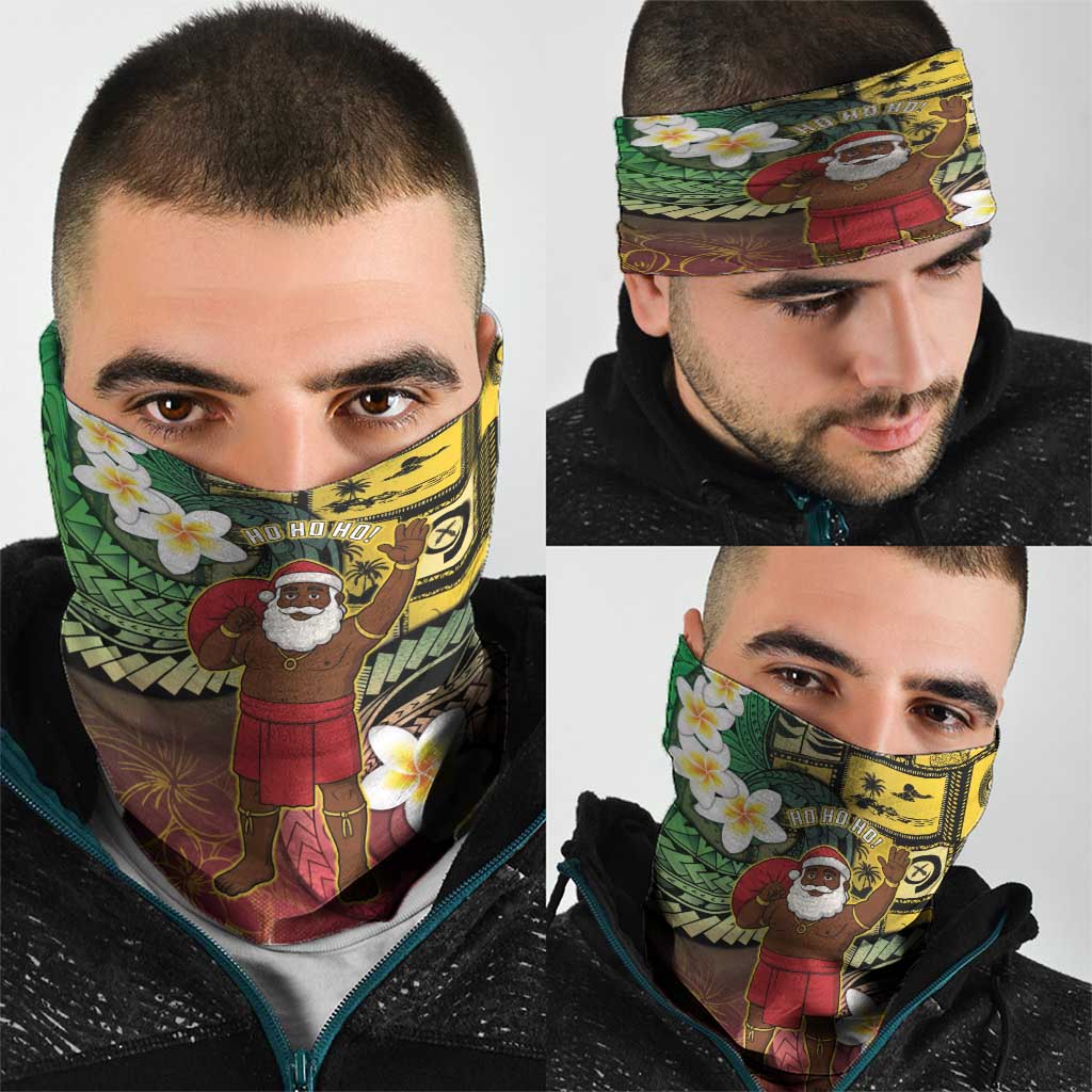 Vanuatu Christmas Neck Gaiter Ni-Van Santa Retro Style LT05 - Polynesian Pride