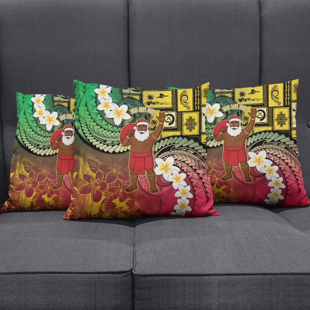 Vanuatu Christmas Pillow Cover Ni-Van Santa Retro Style LT05 - Polynesian Pride