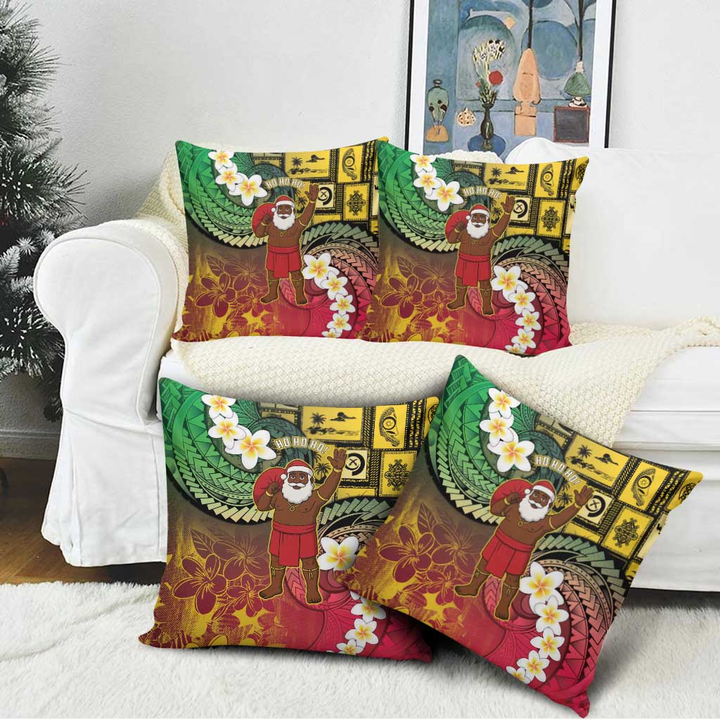 Vanuatu Christmas Pillow Cover Ni-Van Santa Retro Style LT05 - Polynesian Pride