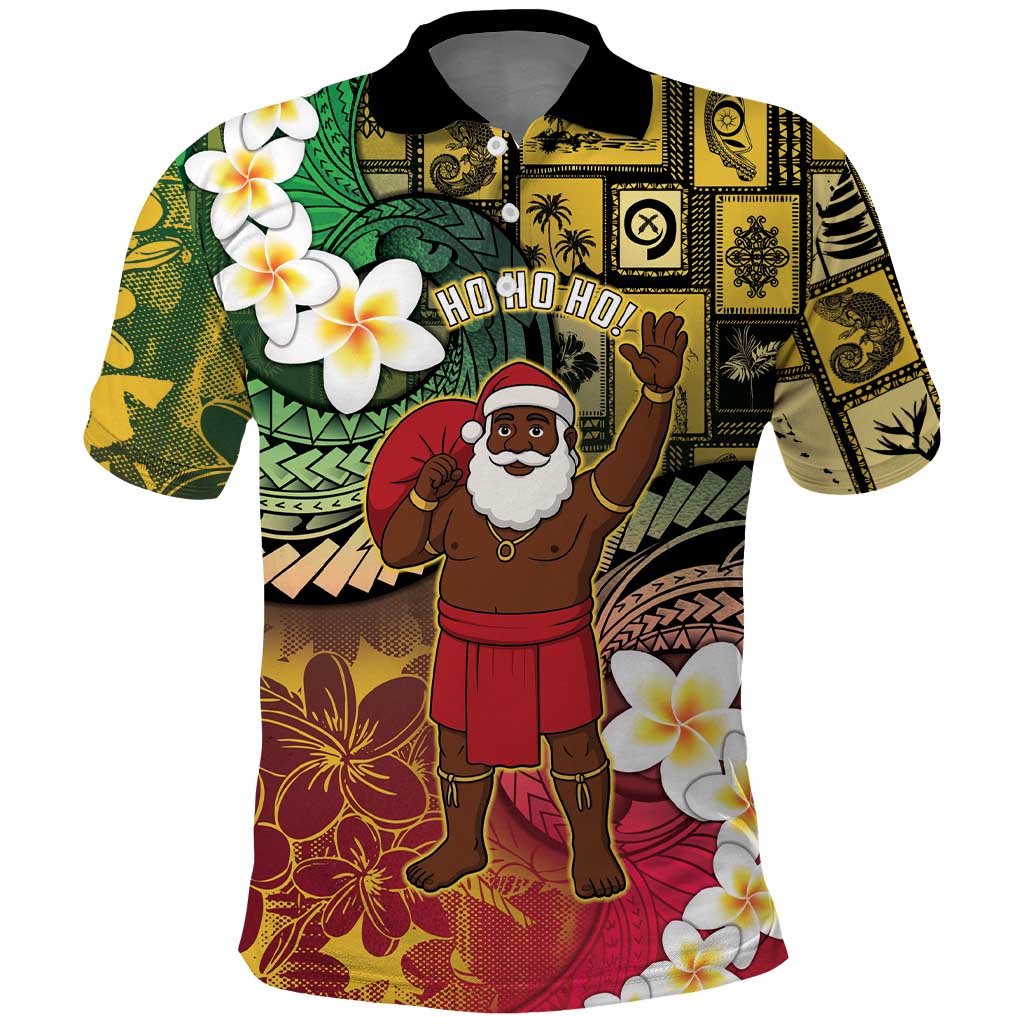 Vanuatu Christmas Polo Shirt Ni-Van Santa Retro Style LT05 Colorful - Polynesian Pride