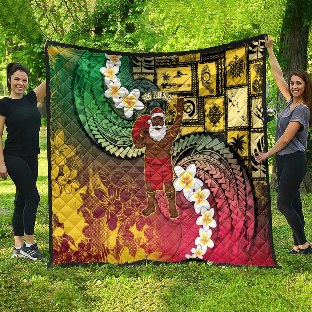 Vanuatu Christmas Quilt Ni-Van Santa Retro Style LT05 - Polynesian Pride