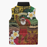Vanuatu Christmas Sleeveless Puffer Jacket Ni-Van Santa Retro Style LT05 - Polynesian Pride