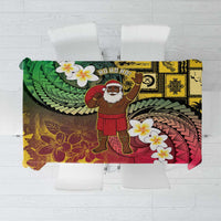 Vanuatu Christmas Tablecloth Ni-Van Santa Retro Style LT05 Colorful - Polynesian Pride