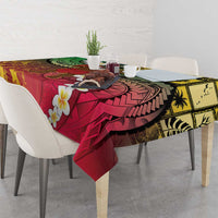 Vanuatu Christmas Tablecloth Ni-Van Santa Retro Style LT05 - Polynesian Pride