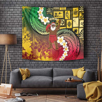 Vanuatu Christmas Tapestry Ni-Van Santa Retro Style LT05 Colorful - Polynesian Pride