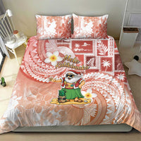 Hawaii Mele Kalikimaka Bedding Set Hula Santa Retro Style Red LT05 - Polynesian Pride
