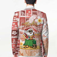 Hawaii Mele Kalikimaka Blazer Hula Santa Retro Style Red LT05 - Polynesian Pride