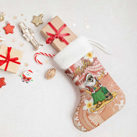 Hawaii Mele Kalikimaka Christmas Stocking Hula Santa Retro Style Red LT05 - Polynesian Pride