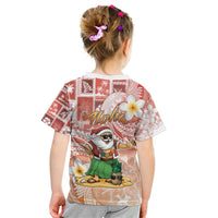 Hawaii Mele Kalikimaka Kid T Shirt Hula Santa Retro Style Red LT05 - Polynesian Pride