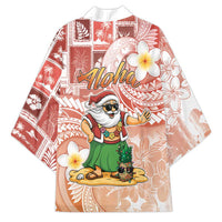 Hawaii Mele Kalikimaka Kimono Hula Santa Retro Style Red LT05 - Polynesian Pride