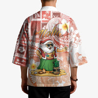 Hawaii Mele Kalikimaka Kimono Hula Santa Retro Style Red LT05 - Polynesian Pride