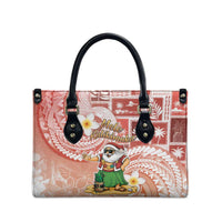 Hawaii Mele Kalikimaka Leather Bag Hula Santa Retro Style Red LT05 - Polynesian Pride