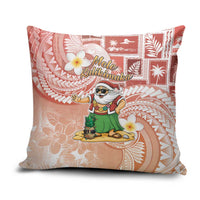 Hawaii Mele Kalikimaka Pillow Cover Hula Santa Retro Style Red LT05 Red - Polynesian Pride