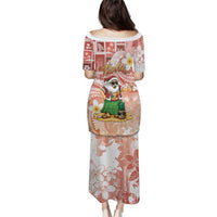Hawaii Mele Kalikimaka Puletasi Hula Santa Retro Style Red LT05 - Polynesian Pride