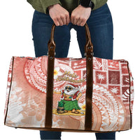 Hawaii Mele Kalikimaka Travel Bag Hula Santa Retro Style Red LT05 Red - Polynesian Pride