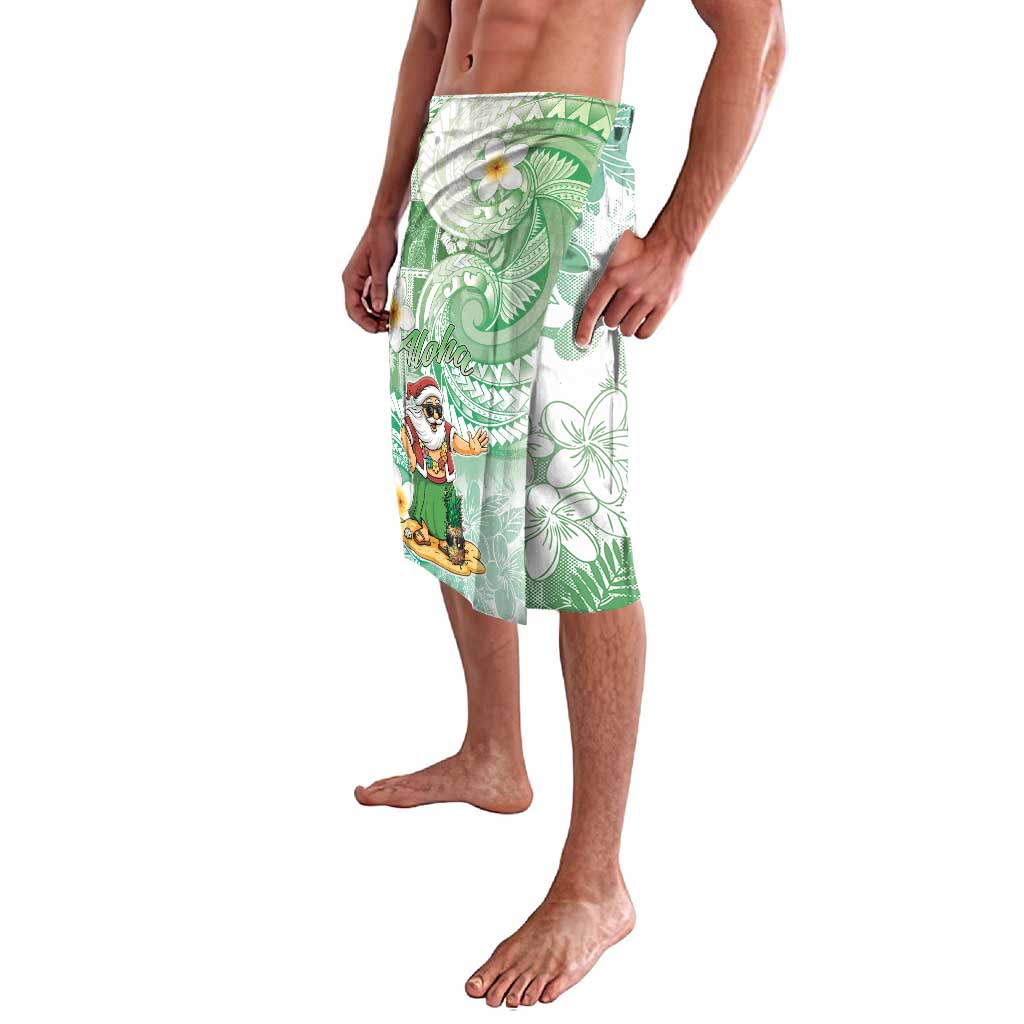 Hawaii Mele Kalikimaka Lavalava Hula Santa Retro Style Green LT05 - Polynesian Pride