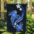 Blue Polynesian Pattern With Tropical Flowers Garden Flag LT05 Garden Flag Blue - Polynesian Pride