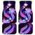 Galaxy Polynesian Pattern With Tropical Flowers Car Mats LT05 Galaxy - Polynesian Pride