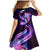 Galaxy Polynesian Pattern With Tropical Flowers Family Matching Mermaid Dress and Hawaiian Shirt LT05 - Polynesian Pride