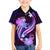 Galaxy Polynesian Pattern With Tropical Flowers Family Matching Off Shoulder Short Dress and Hawaiian Shirt LT05 Son's Shirt Galaxy - Polynesian Pride